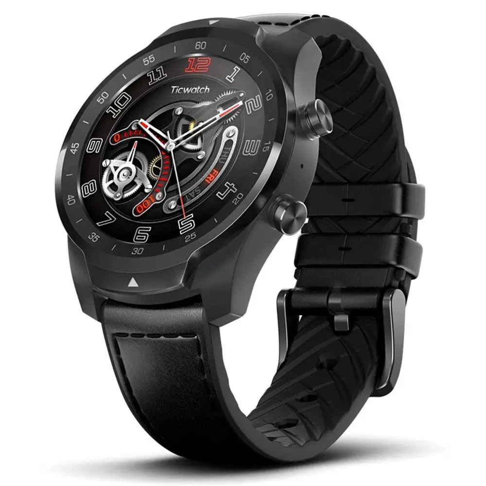 

Ticwatch PRO Smart Watch 1.4 Inch OLED/LED Double Screens Heart Rate Monitor IP68 Built-in GPS