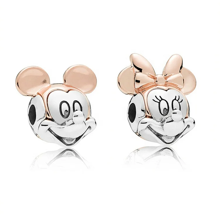 

New arrival 925 sterling silver pendant Mickey & Minnie charm for Pan bracelet