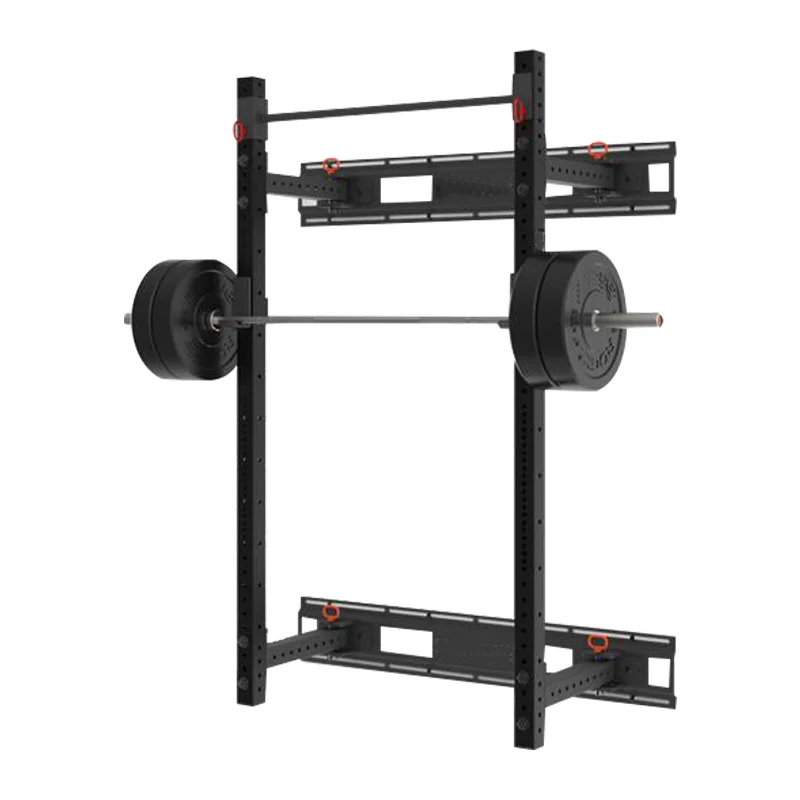 

2021 Model ST6693 Home Gym Equipment Squat Rack Wall Mounted Folded Squat Rack