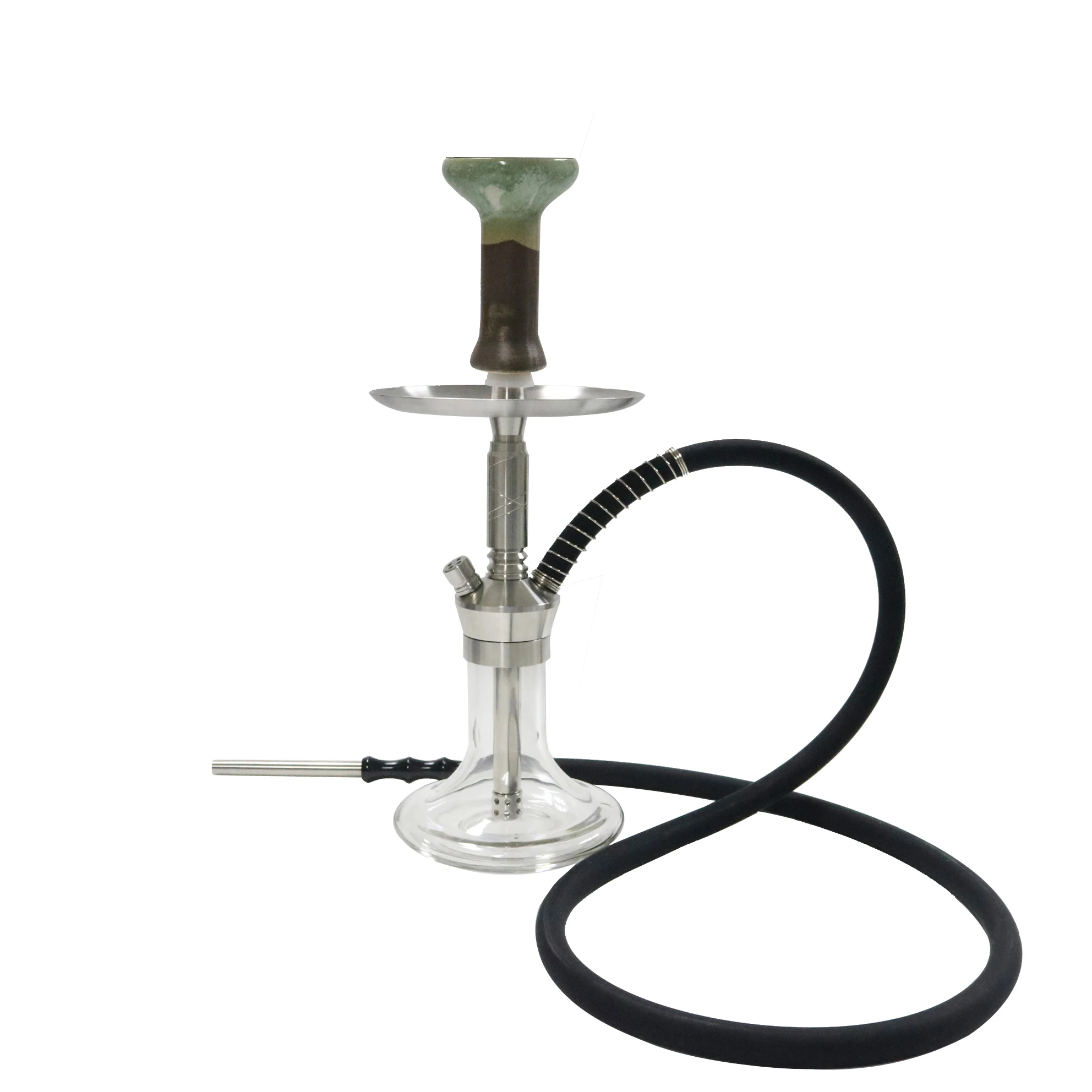 

hubble bubble glass hookah shisha stainless steel narguile hookah set stainless cheap wholesale hookah chicha