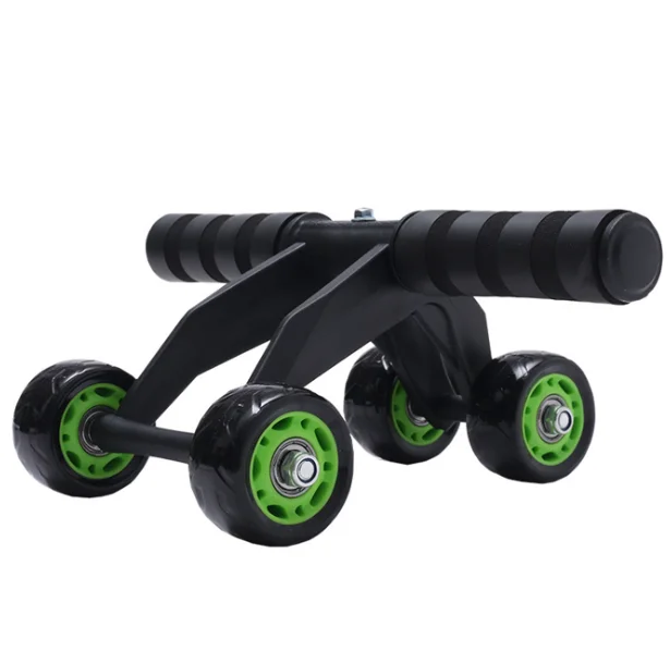 

Home Fitness Equipment 4 Abdominal Muscle Roller Wheel ABS Fitness AB Four Wheel