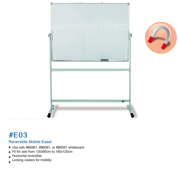 120x90cm double sided reversible white board