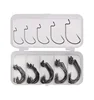 Wide Gap Tungsten Tuna Longline Triple Treble Tie Worm Fishing Hook