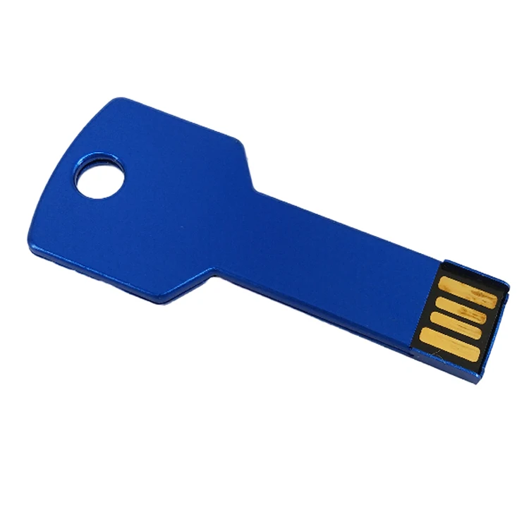Customizable stainless steel metal key USB 3.0 memory fast speed engraved logo 64GB 16gb 8GB keychain usb flash drive - ANKUX.COM