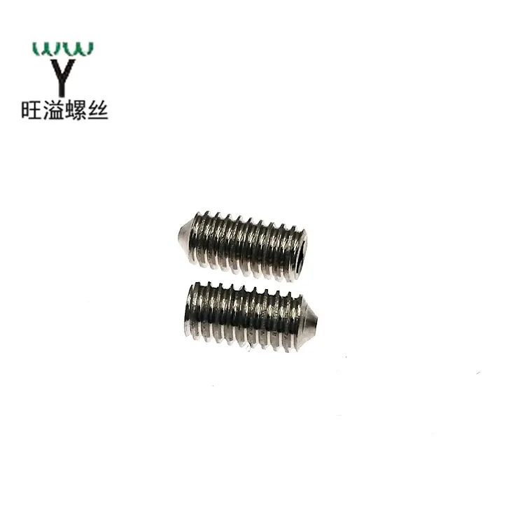 
Stainless steel Set screws with cone point, DIN 916 M10-1.5 x 25mm Knurled Cup Point Alloy Steel hex Socket Set screws 
