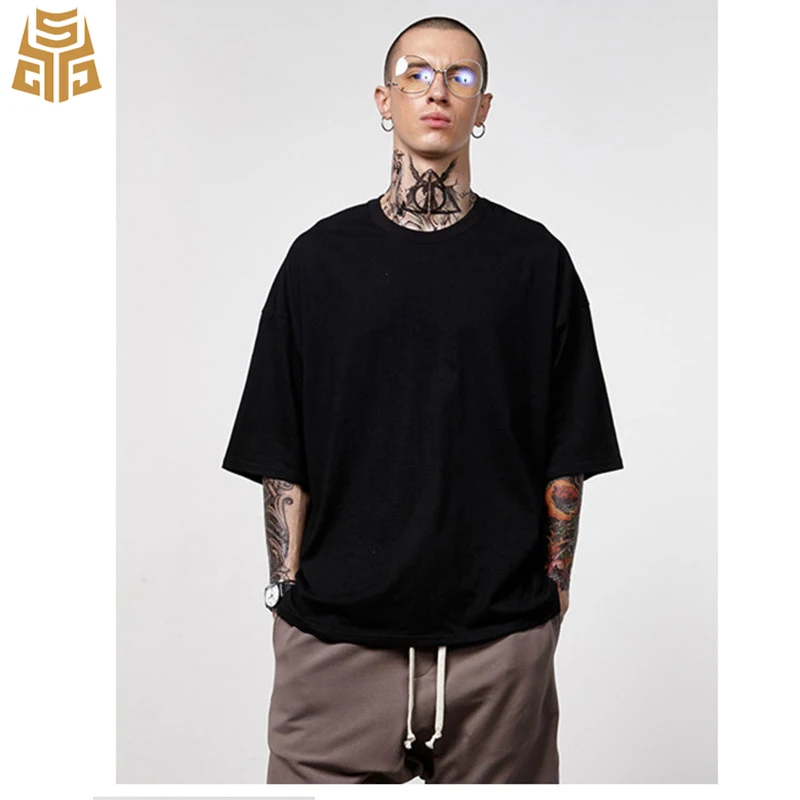 

SS20 Hip-Hop Oversized Drop Shoulder Street Style T shirt For Man
