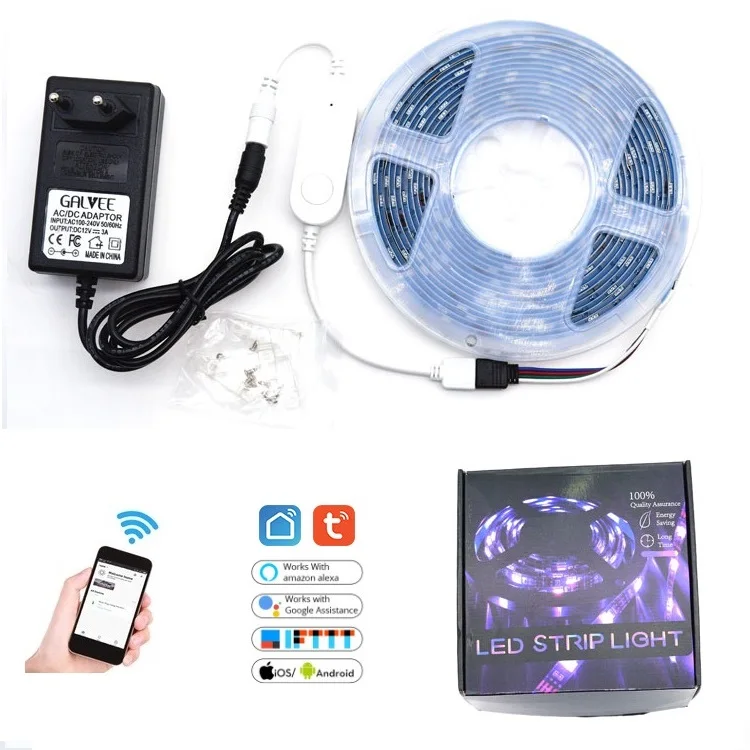 WIFI 5050 RGB LED strip /WIFI mobile APP IoT controller /Mirror /TV background light