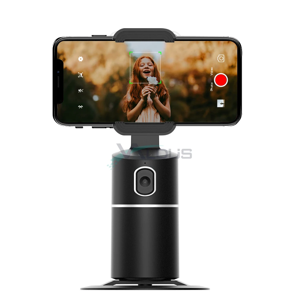 

2022 New Tech Portable Smart Shooting Auto Face AI Authomatic Rotation 360 Object Tracking Cell Mobile Phone Holder