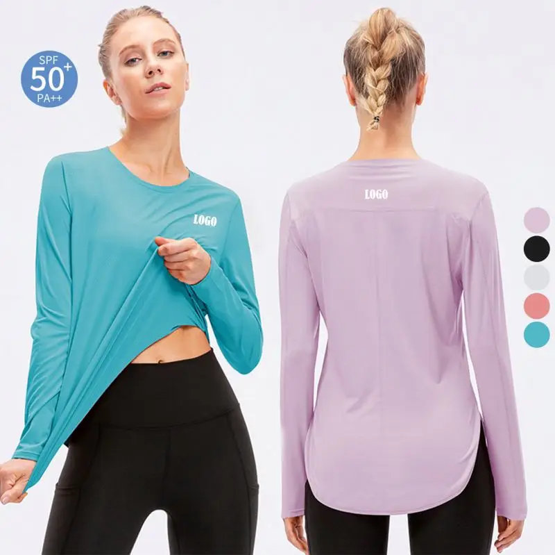 

Ufinebest New Arrivals Breathable Plain Sports Workout Loose Gym Women T-shirt Yoga Shirt