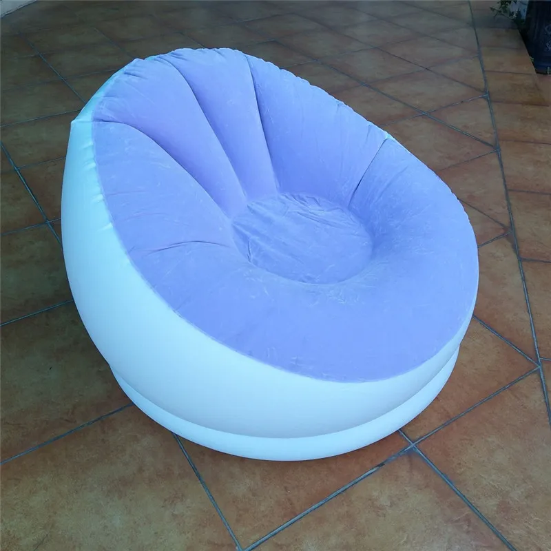 Portable Lazy Sofa Couch Single Balcony Nap Inflatable Small Sofa Bed ...