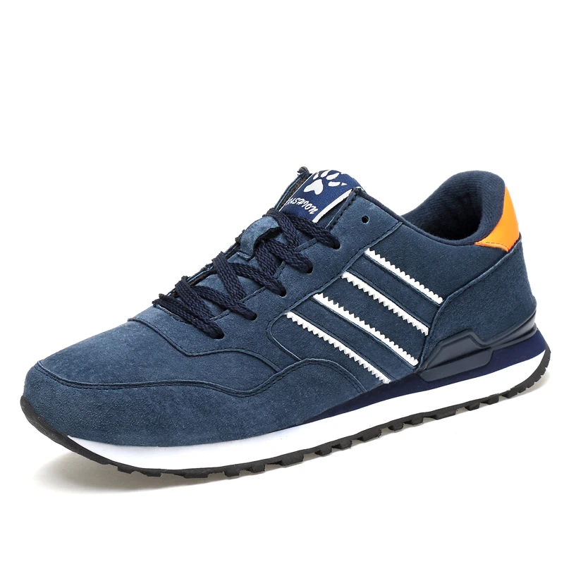 

2019 hot sale PU leather men sports shoes and sneakers, Grey ,blue,