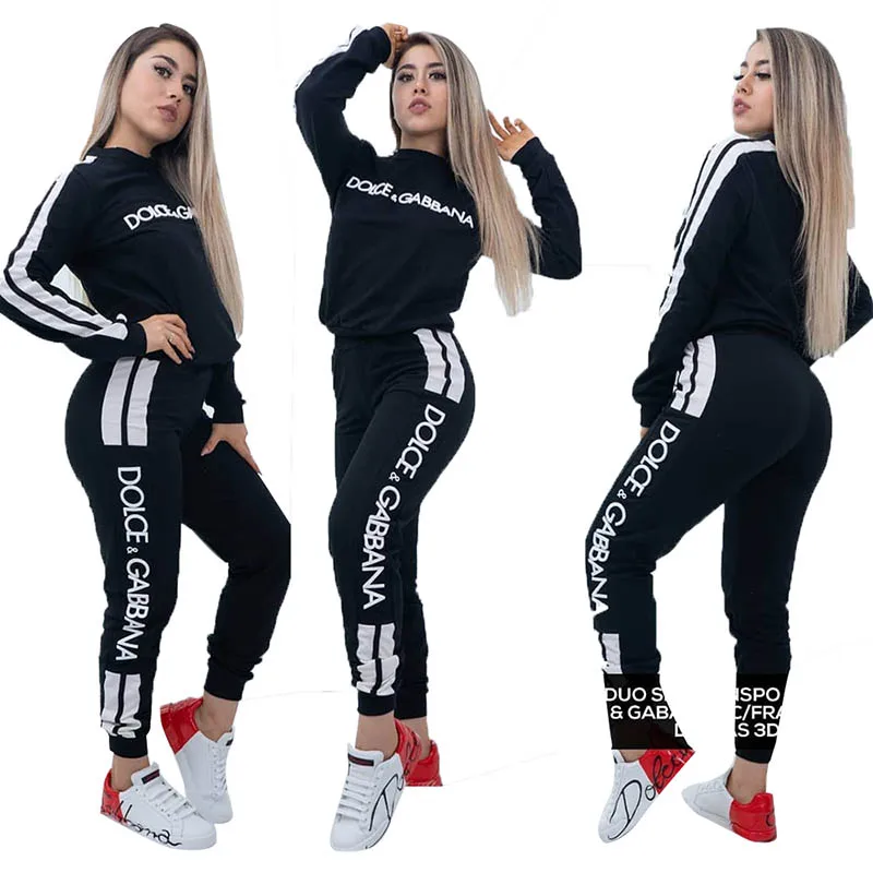 

Ladies Sports Stripe Cropped Top And Pants Set full Sleeves tracksuit