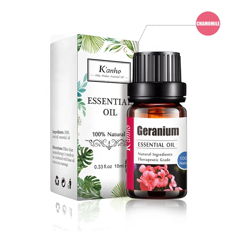 

OEM/ODM Organic 100% Natural Ingredients Custom Essential Oil 10ml Therapeutic Grade Geranium Essential Oil