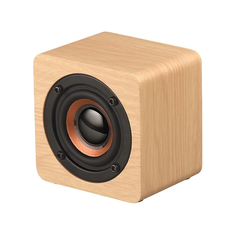 

2021 new wooden music player portable bluetooth indoor and outdoor wireless speaker