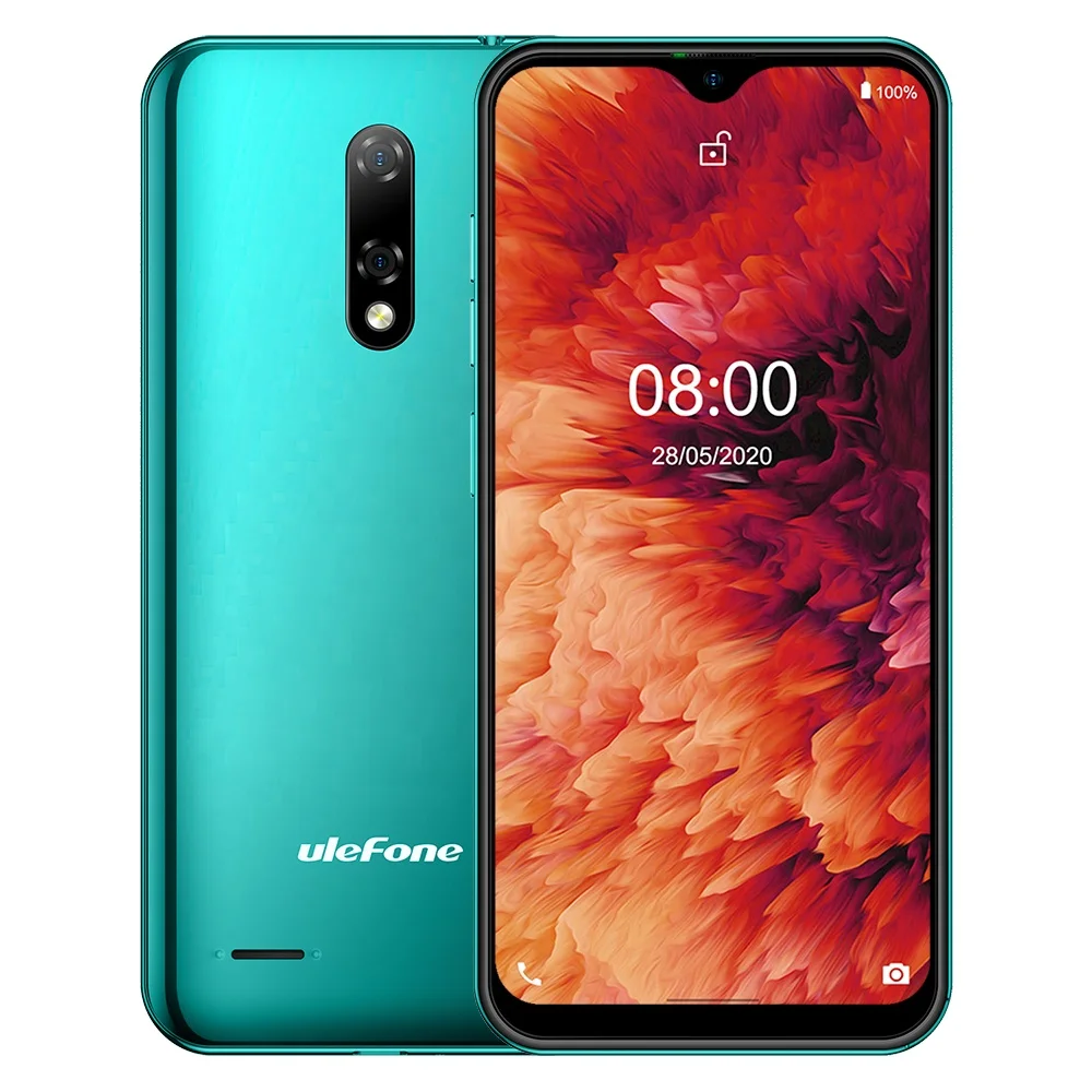 

New Ulefone Note 8P Android 10 4G Celulares Waterdrop Screen Quad Core 2GB+16GB Smartphone 5.5 inch Face Unlock Cellphone