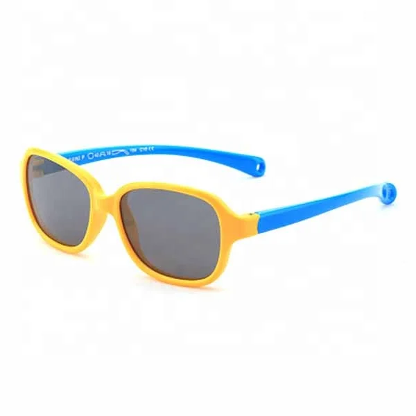 

2021 Fashion soft flexible Silica Gel polarized uv400 kids shades sun glasses custom girls boys small sunglasses