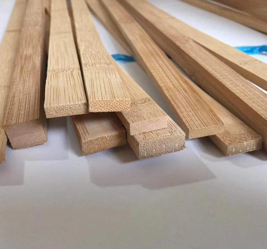 
Custom bamboo strips toothbrush material 1.7cm * 5.5 mm and 1.7cm *9.0 mm bamboo slats for making toothbrush 