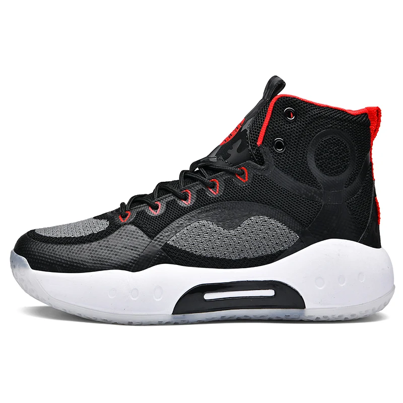 

High-quality sneaker men 2021 Outdoor combat non-slip basketball shoes men's large size high top sports casual shoes
