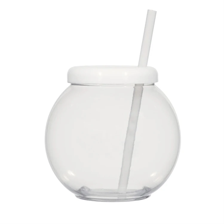 1100ml Plastic Cocktail Fish Bowl Cup With Handle Buy Plastic Fish