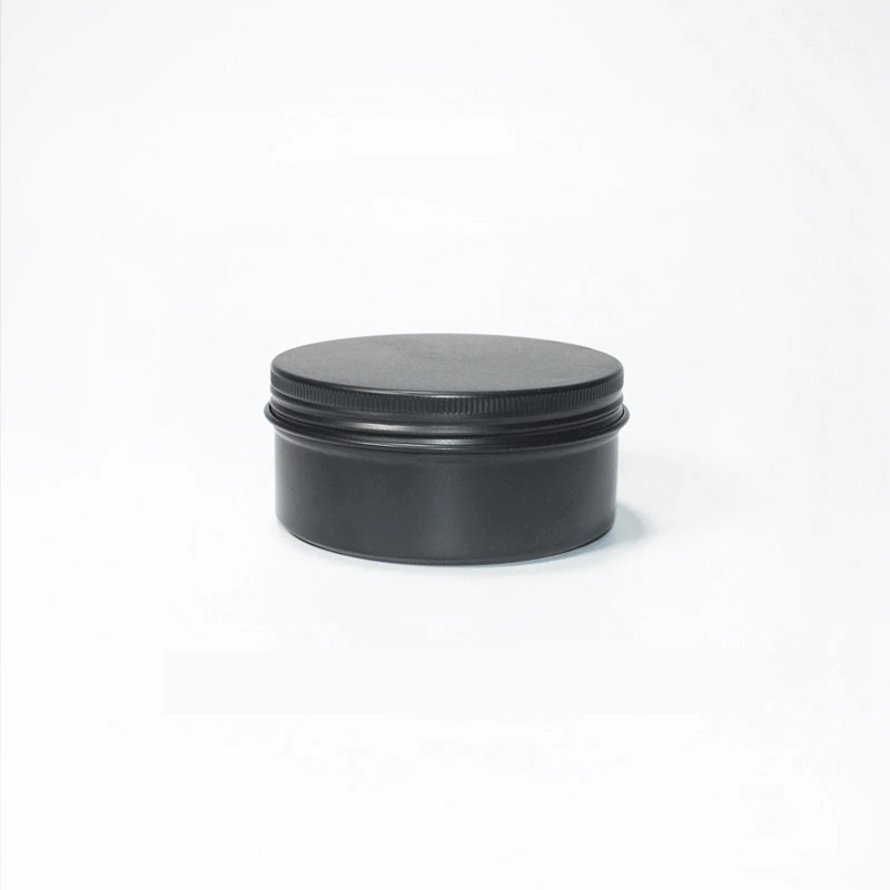 

150ml Black Matt Aluminum Round Tin Box Tin