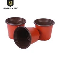 

factory supply custom round PP plastic garden mini flower plant pot