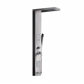 Fapully Rainfall Shower Panel Tower Rain Massage System Faucet
