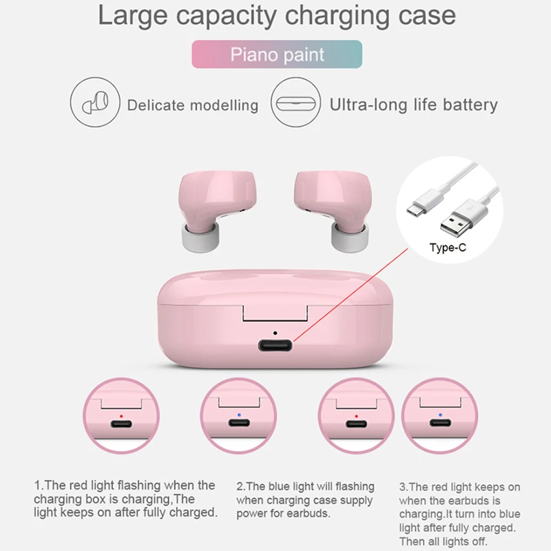2020 Christmas gifts new promotion electronics bluetooths 5.0 wireless earphone headphones tw60 tw70 tws wireless earbuds - ANKUX.COM