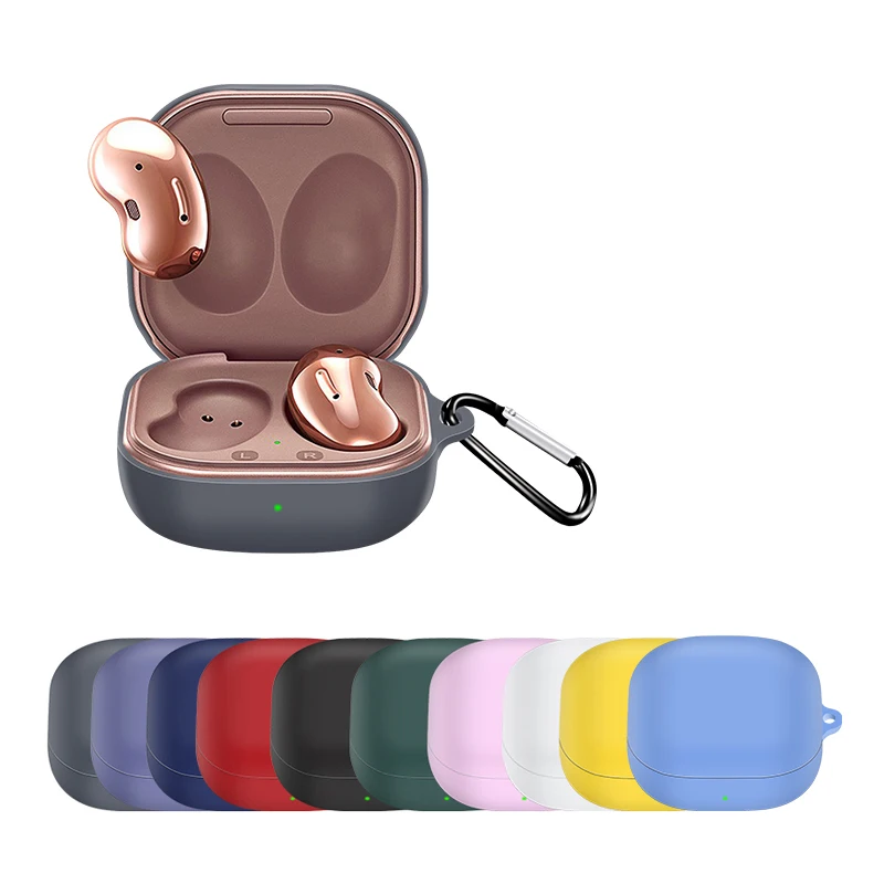 

New Arrivals Silicone Earphone Protective Case for Samsung Galaxy Buds Live Charging Case with Hook