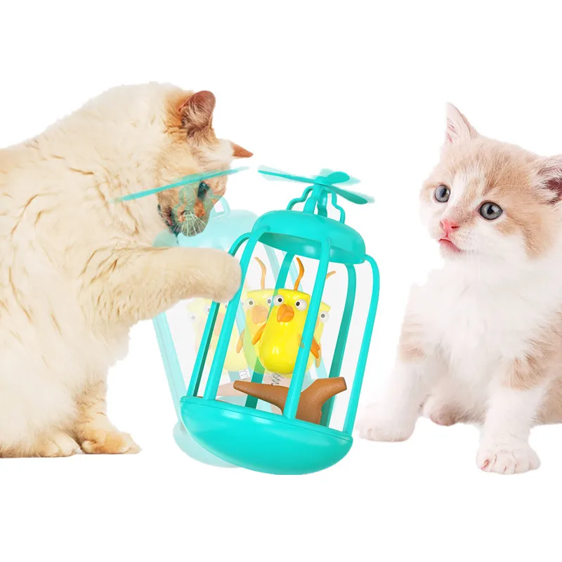 

Pet Supplies Factory Wholesale Amazon New Explosive Sound Birdcage Funny Cat Tumbler Cat Toys, Picture showed