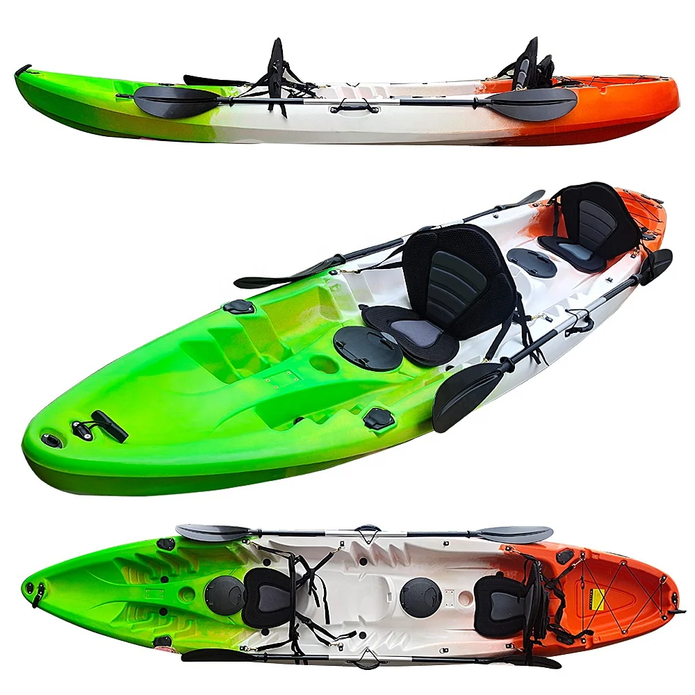 

Competitive Price 3 Person Kayak Sale Plastic boat fishing 2 seats canoe kayak for sale, Customized