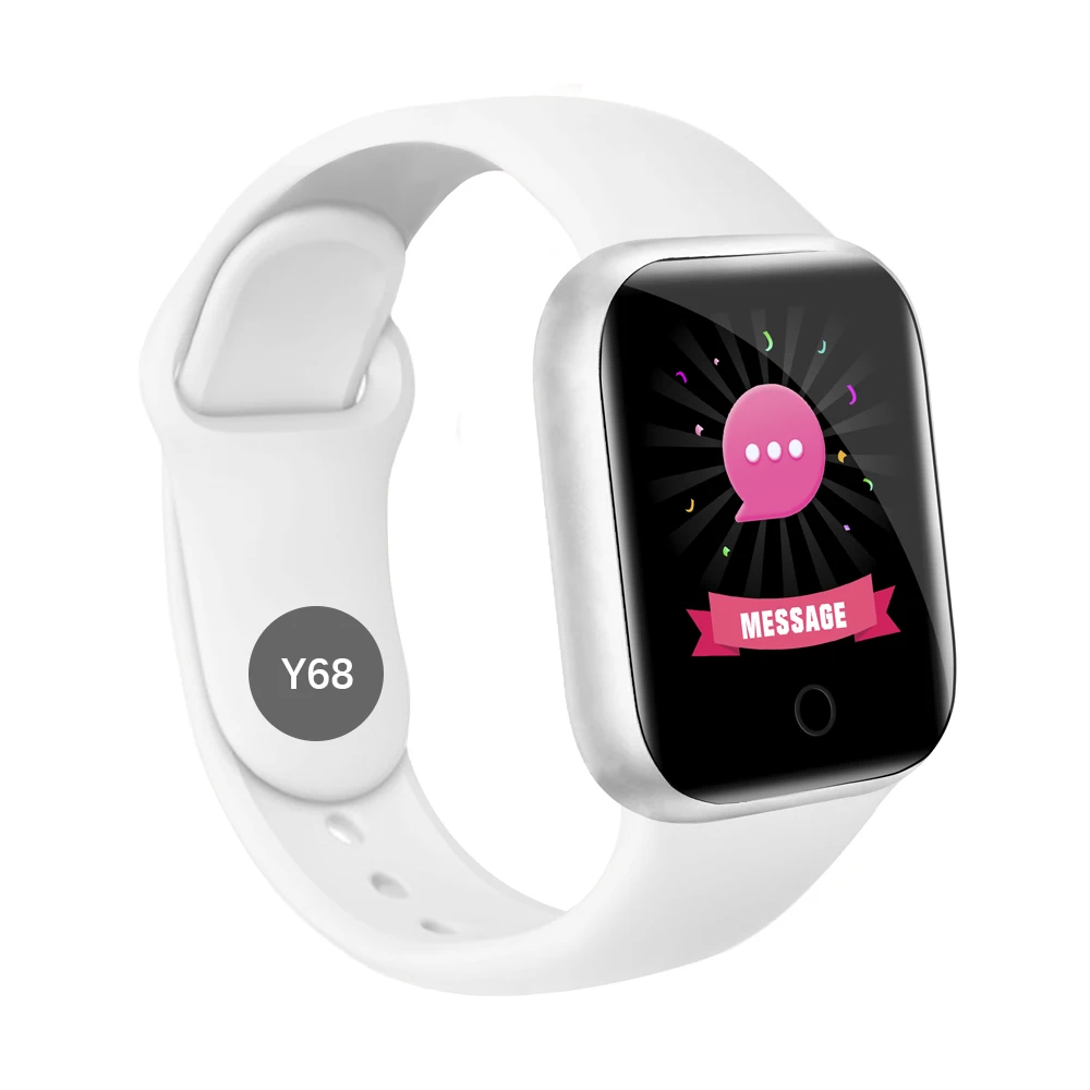 

2021 Hot Selling Smartwatch Blood Pressure Heart Rate Monitor Y68 D20 Smart Watch D20s