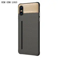 

OTAO OEM Leather Case With Slim Card Slot For iPhone X XS MAX XR Coque De Telephone Case For iphone 8 7 6 6s Plus shock cover