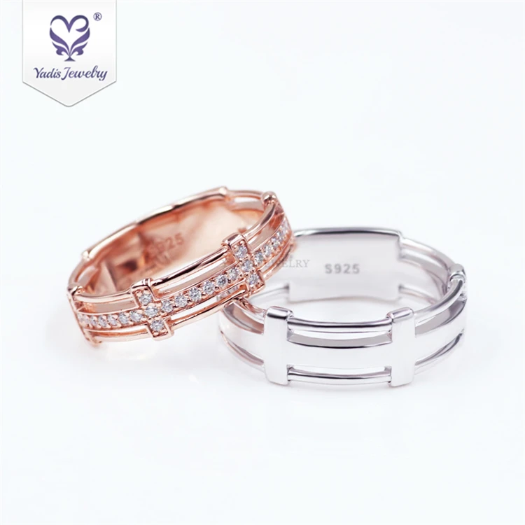 

Yadis Engagement Moissanite Diamond Ring 925 Sterling Silver Fashion Couple Ring Wedding Ring