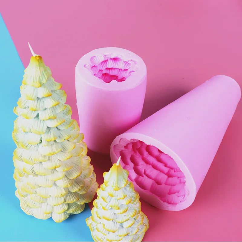 

Wholesale New Design Food Grade Customize Silicone Candle / cake Molds, Customized color