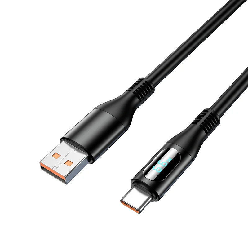 

Phone Planet New Arrived digital display date transfer cable 66W type c 5a usb type-c fast charging data cable