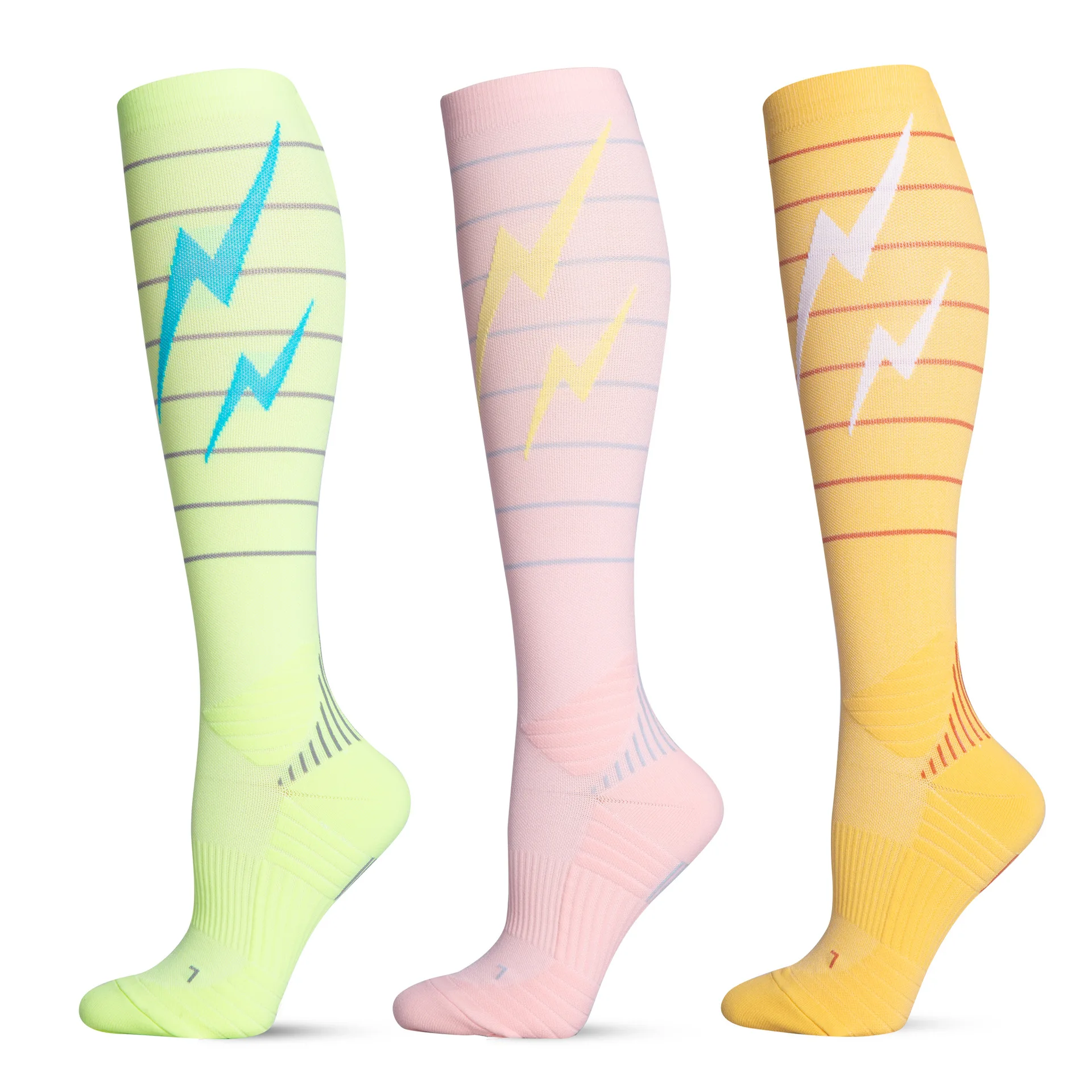 

Outdoor Women Trendy Mesh Cushion Knee High Sports Compression Socks