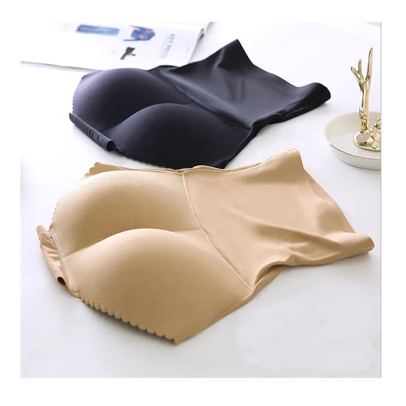 

ON-A08 Wholesale breathable compression tummy control butt lifter shapewear panties with pad, Black, skin color