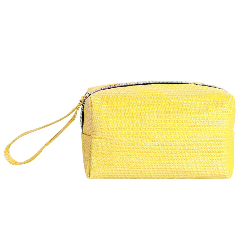 

New colorful makeup bag customized portable travel storage bag delicate waterproof PU laser wash bag