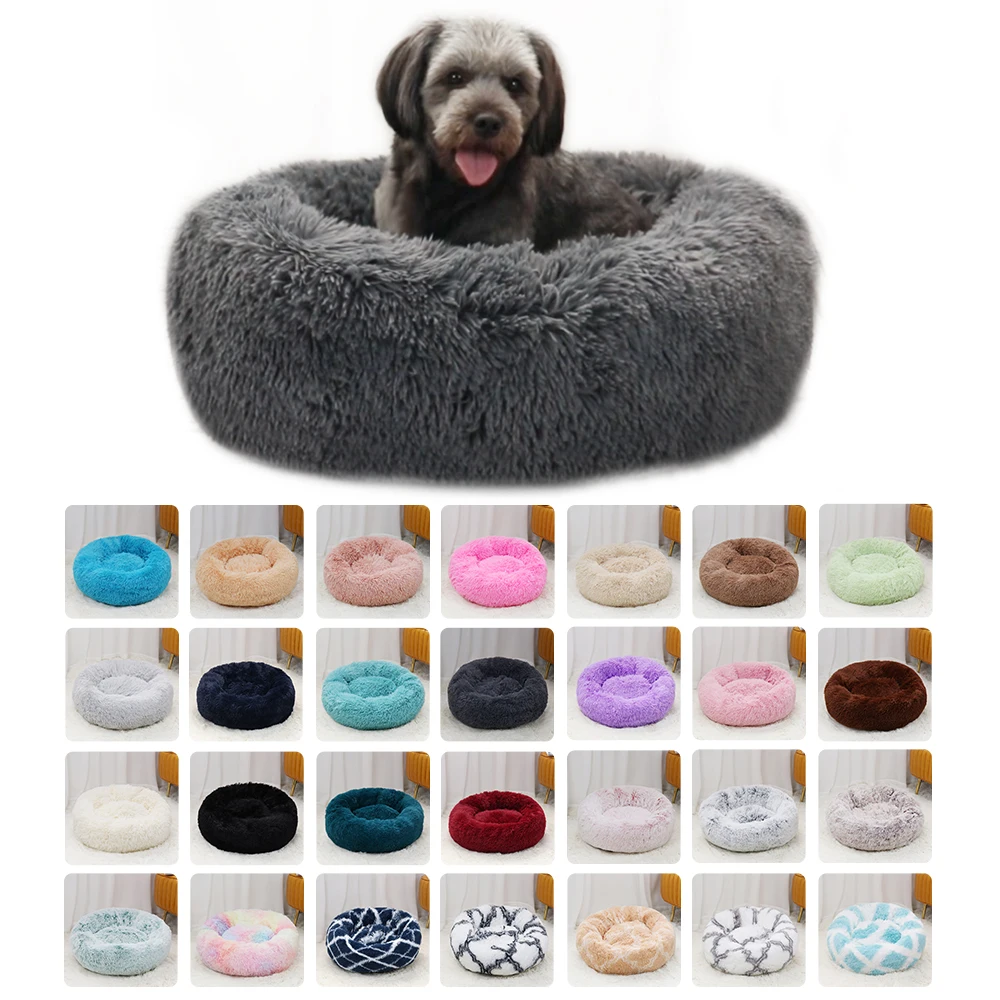 

Pet's Best Friends The Original Calming Donut Cat and Dog Bed in Shag Fur, Machine Washable