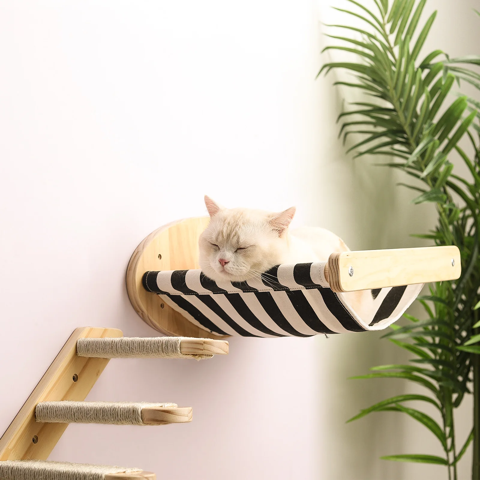 

Pine DIY cat climbing frame cat grasping column hammock staircase cat toy wholesale