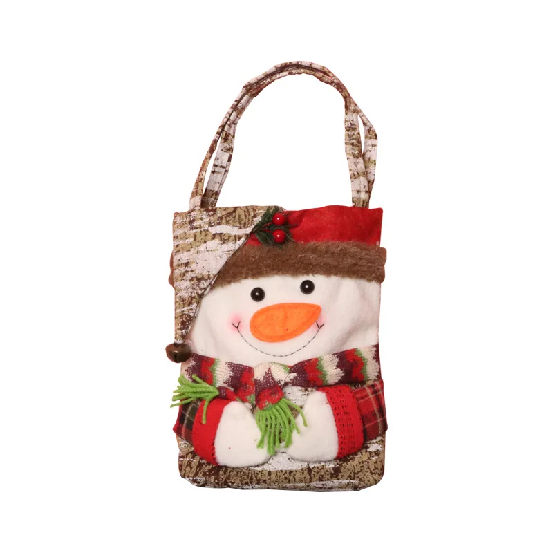 

New Christmas Creative Santa Claus Single-Shoulder Bag Card Love Snowman Elk White Can Support Customer Customization M19