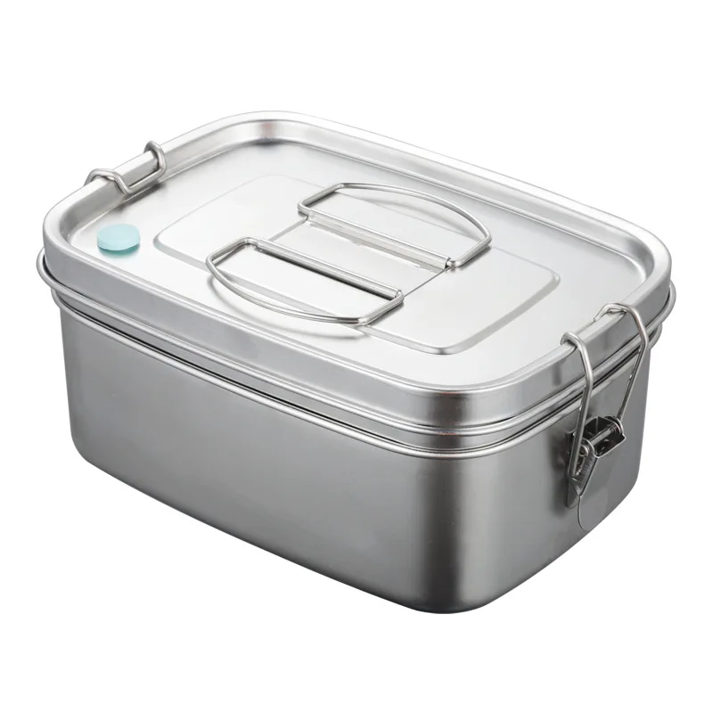 

wholesale new portable stackable double layers kids leakproof food bento box metal stainless steel 304 lunch box