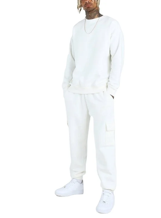 100% Cotton Loose Fit Fleece Custom Sweat Suits Mens Tracksuits - Buy ...