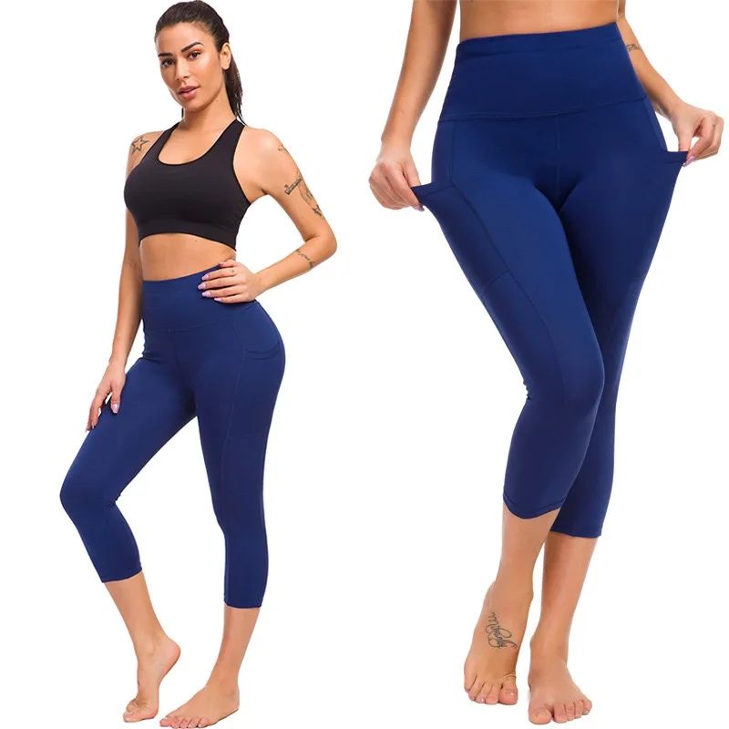 

TOPKO 2021 new style High Quality high waist women yoga leggings gym wear, Black