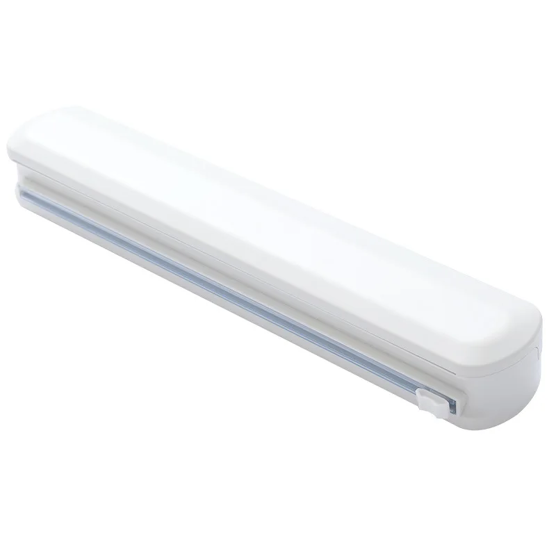 

M1 Hot Sale Plastic Wrap Dispenser Cutter Reusable Food Wrap Cutter Cling Film Cutter Reusable Kitchen Cling Film Storage