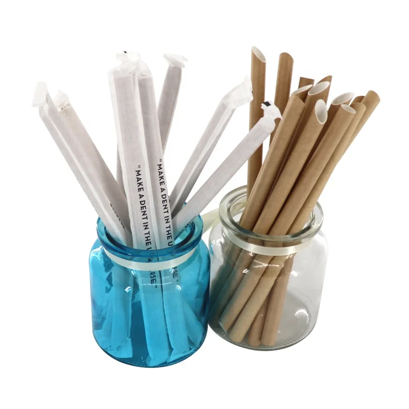 

China Manufacturer Ecological Paper Wrapped Drinking Straws, Cowhide
