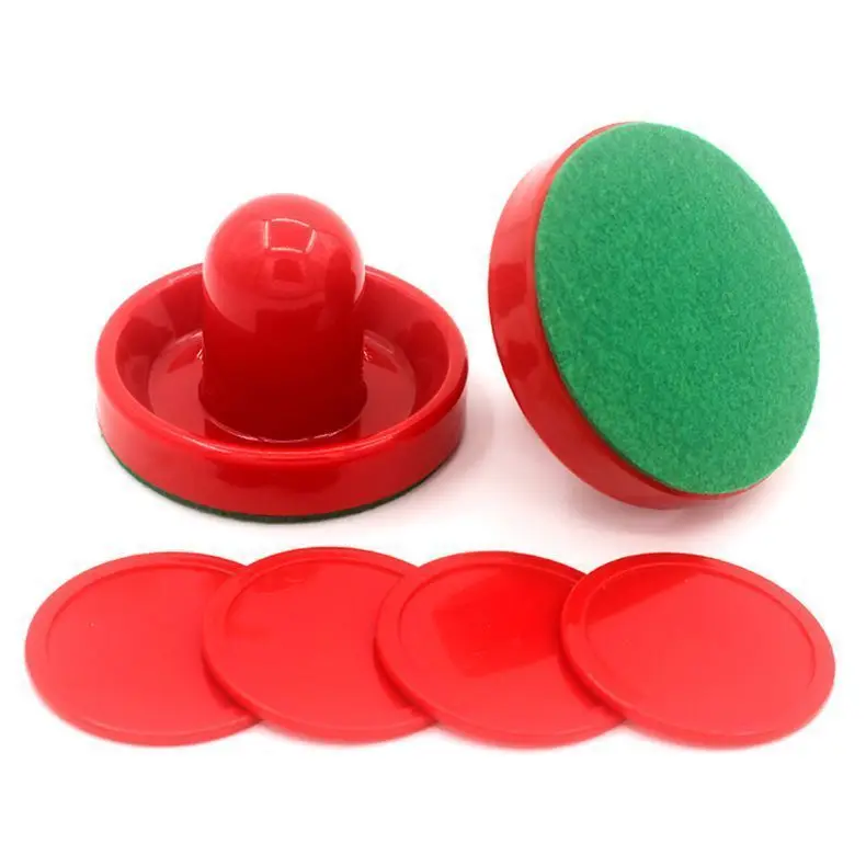 

Set Of 8  Large Pusher Felt Pucks For Air Hockey Table Game Accessory Fun