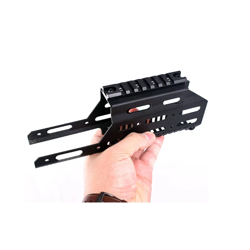 

With 20mm Top Picatinny Rail Scope Mount Sight Drop In Free Float handguard Tactical Hunting Airsoft VECTOR V2, Balck