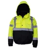 ZUJA Snap-off Hood High Visibility Tape with Pockets Safety Jacket