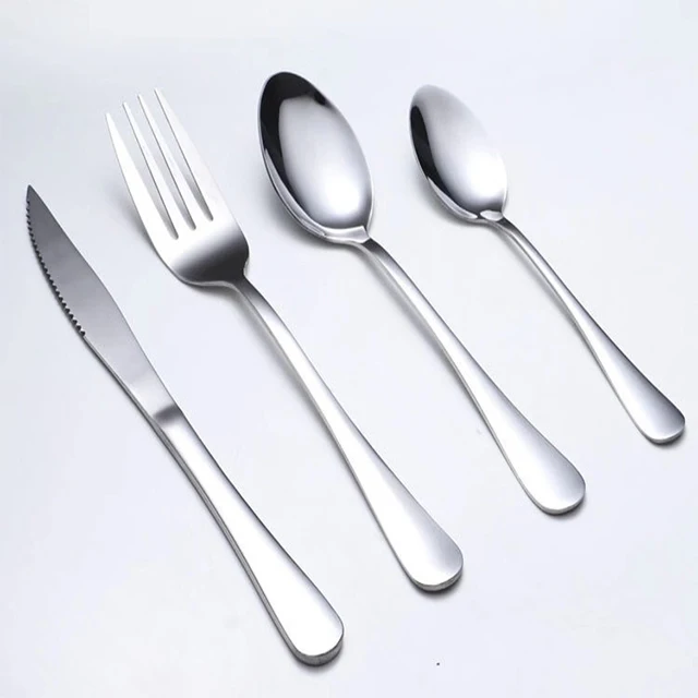 

Wholesale Stainless Steel Hotel Flatware Dinnerware Set Customized Color Stainless Steel Cutlery Set